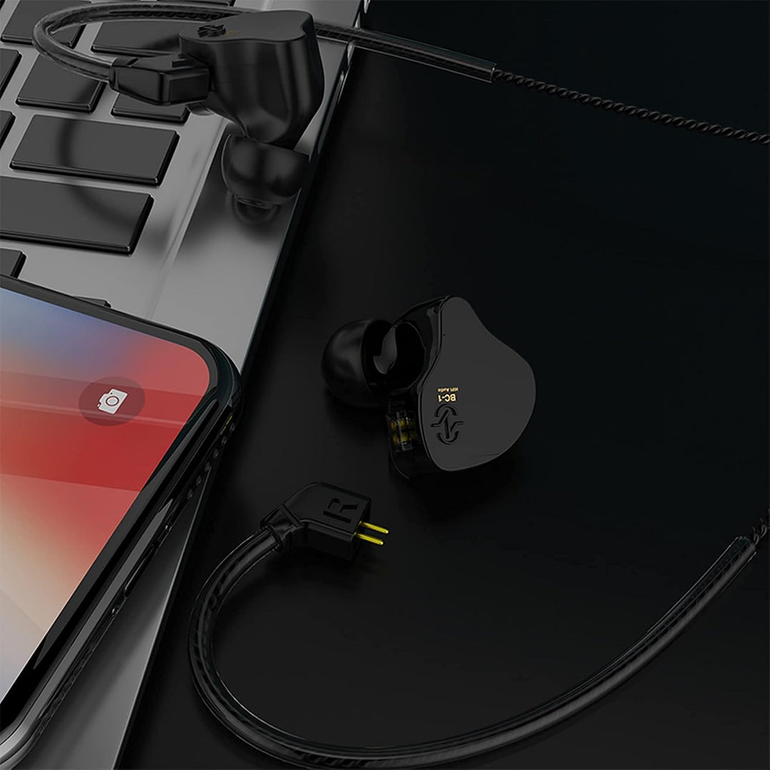 Yinyoo CCZ Melody In Ear Kopfhörer,Bassstarke Kabelgebundene Gaming IEM Ohrhörer mit 1DD 1BA Hybrid,