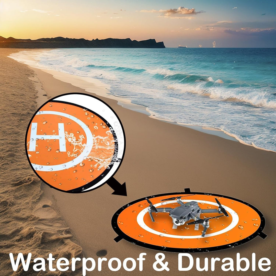 Drone Landing Pad, Tragbare Faltbare Landing Pads,Wasserdicht Doppelseitig Drohnen Landeplattform,Un