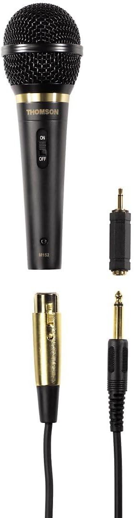 Thomson M152 Dynamisches Mikrofon (XLR-Stecker, Stossdämpfung, Metall)