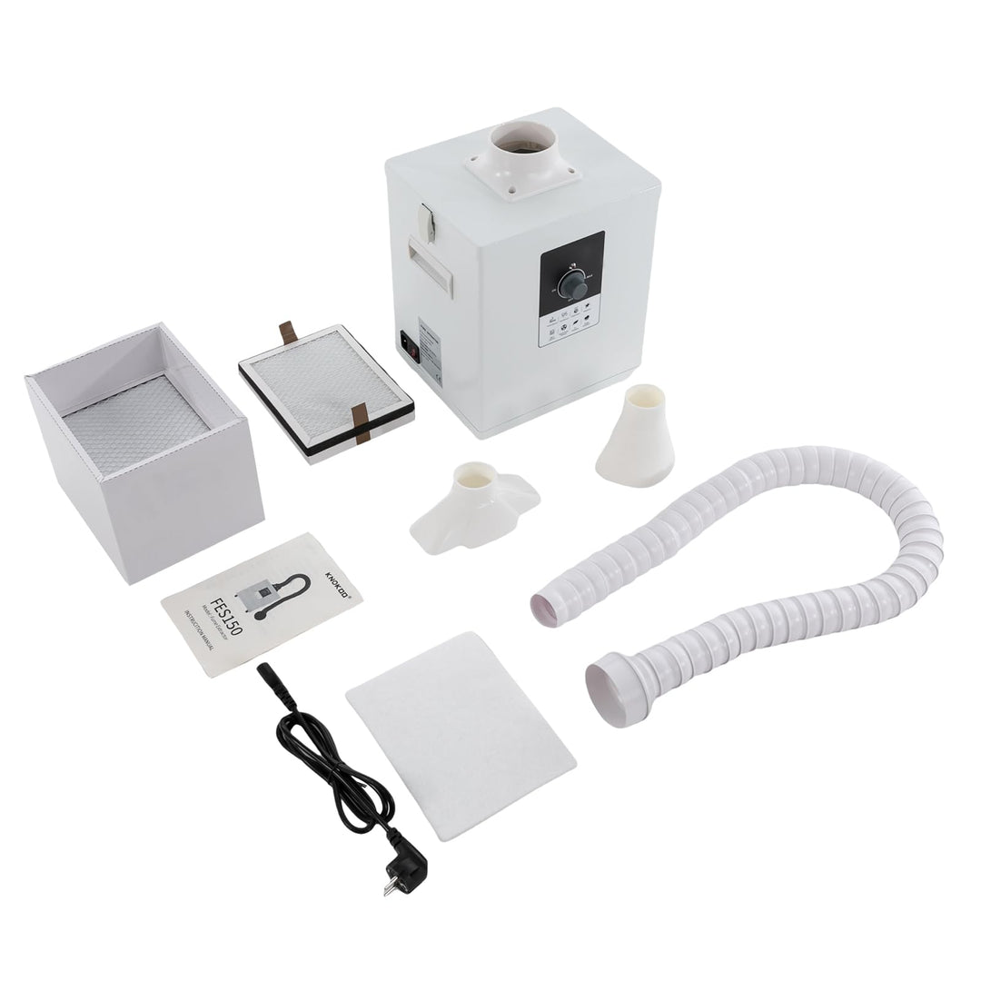 Lötrauchabsaugung, 150W 258m³/h Lötrauchabsorber mit Absaughauben, Rauchabsaugung für Lötarbeiten