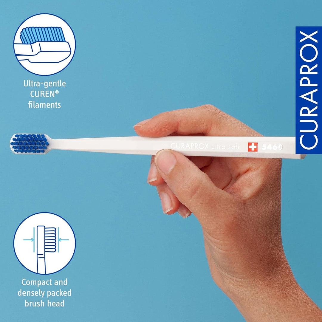 Curaprox CS 5460 Ultraweiche Zahnbürste - Zahn- und Zahnfleischpflege für Erwachsene | Ultraweiche C
