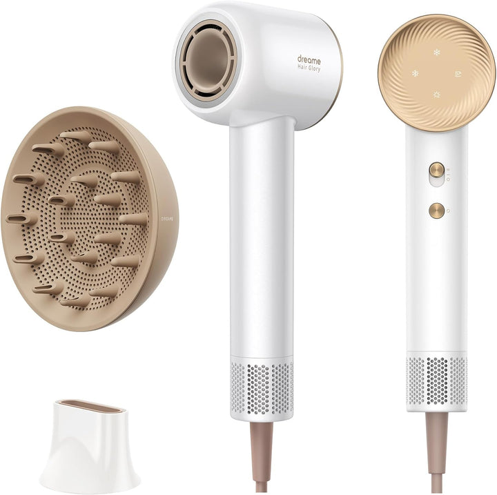 Dreame Hair Glory Combo Haartrockner,Trocknet schnell,110.000 Umdrehungen pro Minute,Luftstrom 70m/s