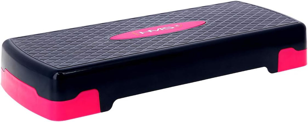 HMS Steppbrett Crossfit Fitness Stepper 3-Stufen Stepper Step-Bench - Rosa-grau - AS002