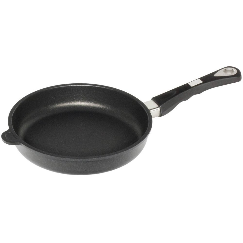 AMT Gastroguss Bratpfanne 24 cm Ø, 5 cm hoch, fester Stiel, induktionsgeeignet, Lotan® Antihaft-Vere