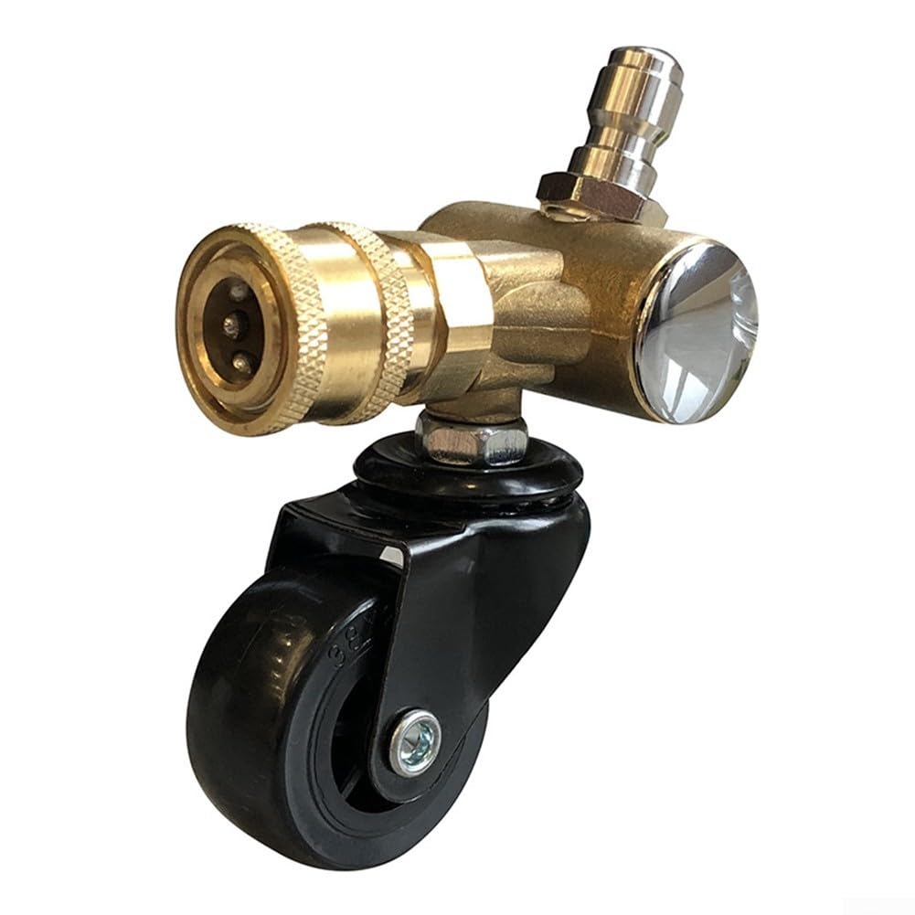 Auto Untergestell Reinigung Schwenkrad 1/4 Zoll Hochdruckreiniger Adapter Unterboden Autowäsche Wass