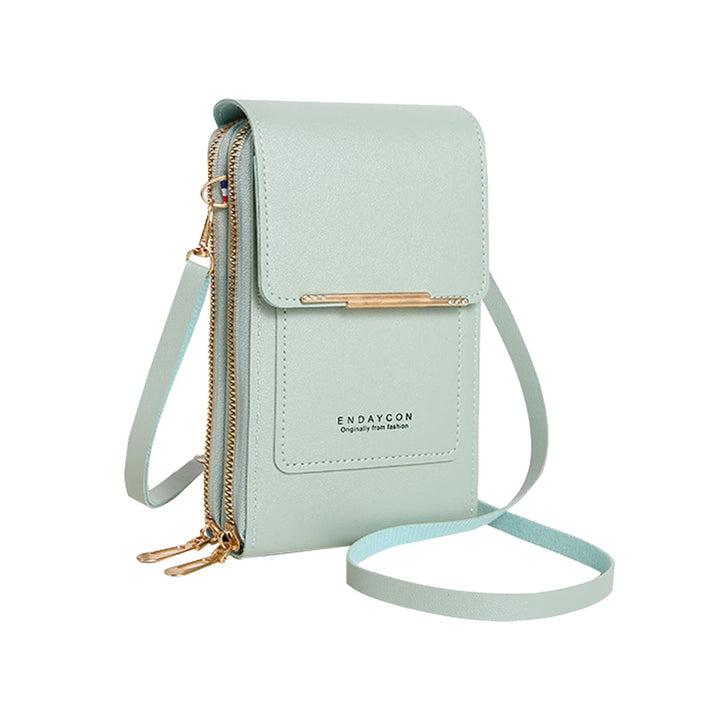 PORRASSO Handy Umhängetasche Touchscreen Crossbody Kleine Handytasche Mädchen Schultertasche PU Wass