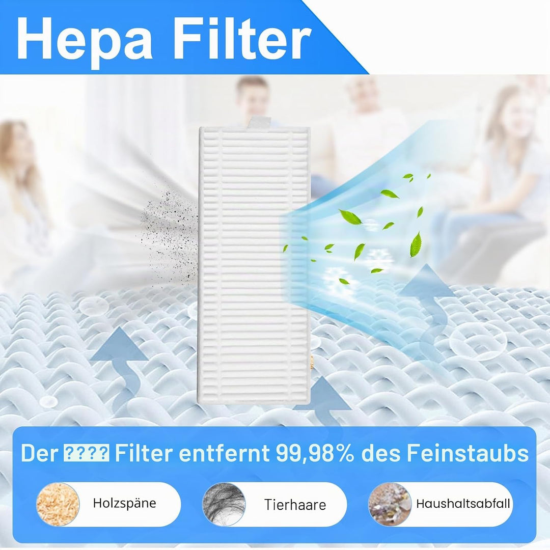 ZubehörSet für 360 S8, S8 Plus, für 360 Botslab S8 Plus, für Rowenta X-plorer Serie 75 S+ RG8597, fü