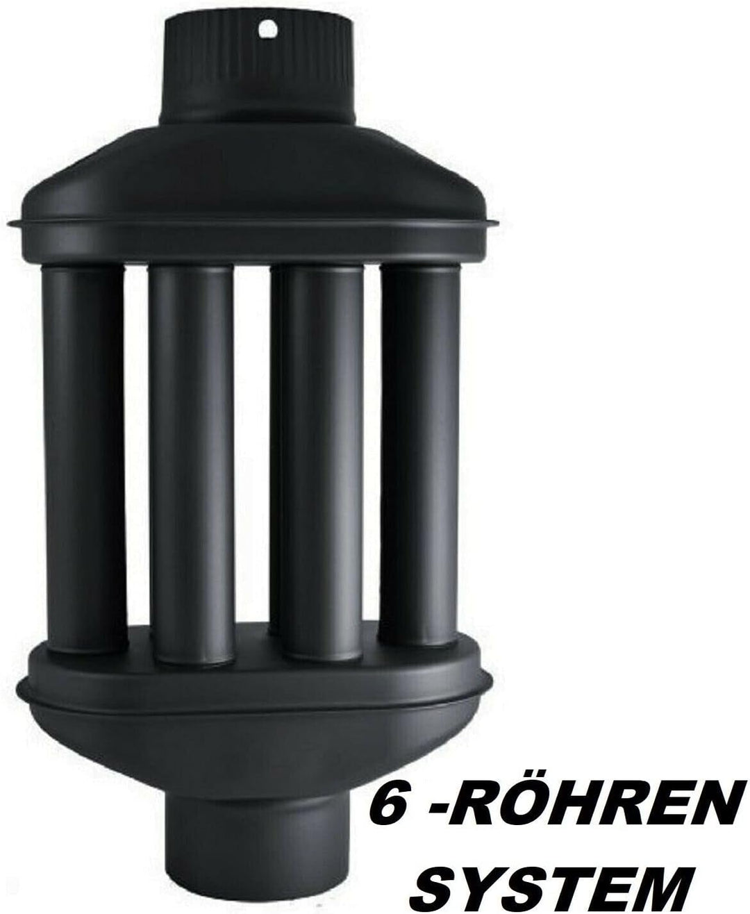 UZMAN Abgaswärmetauscher 120mm / 130mm Warmlufttauscher 6 Rohre, Kaminrohr, Rauchrohr, Rauchgaskühle