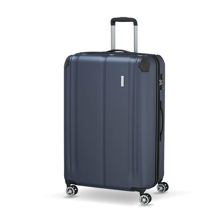 Travelite Hartschalenkoffer gross, erweiterbar, 4 Rollen, City, Trolley mit kratzfester Oberfläche,