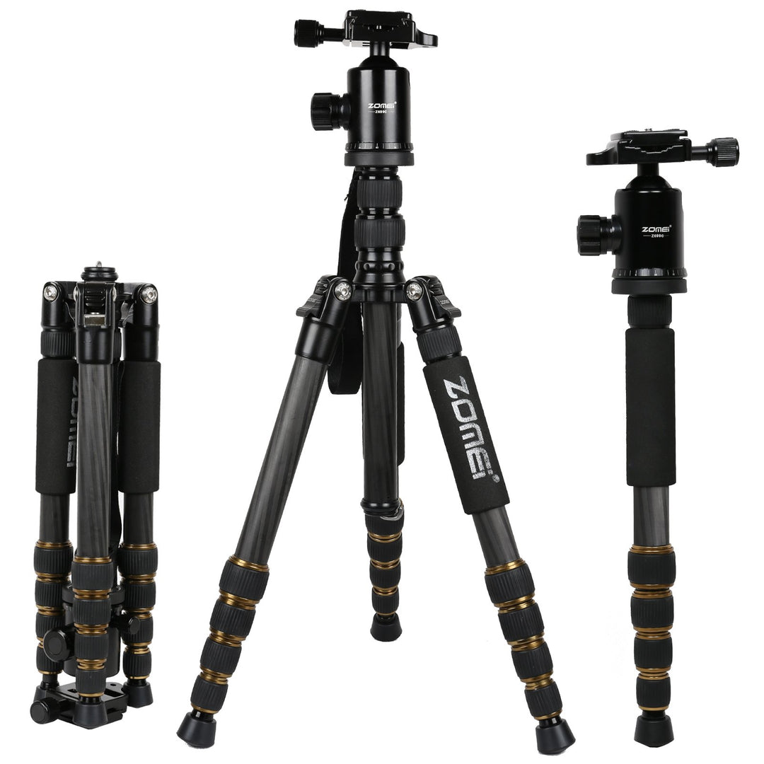 ZOMEI Z699C Kohlefaser Portable Stativ mit Kugelkopf Compact Travel für Canon, Sony, Nikon, Samsung,