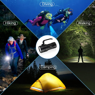 Wurkkos DL06 Tauchlampe, 15000 Lumen Tauchen Taschenlampe Wiederaufladbar, 6* XHP50.2 LEDs Unterwass
