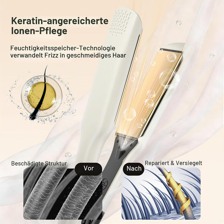 BarberBoss Haarglätter mit Floating Ceramic Technology, Platten-Glätteisen, Professional Glätteisen