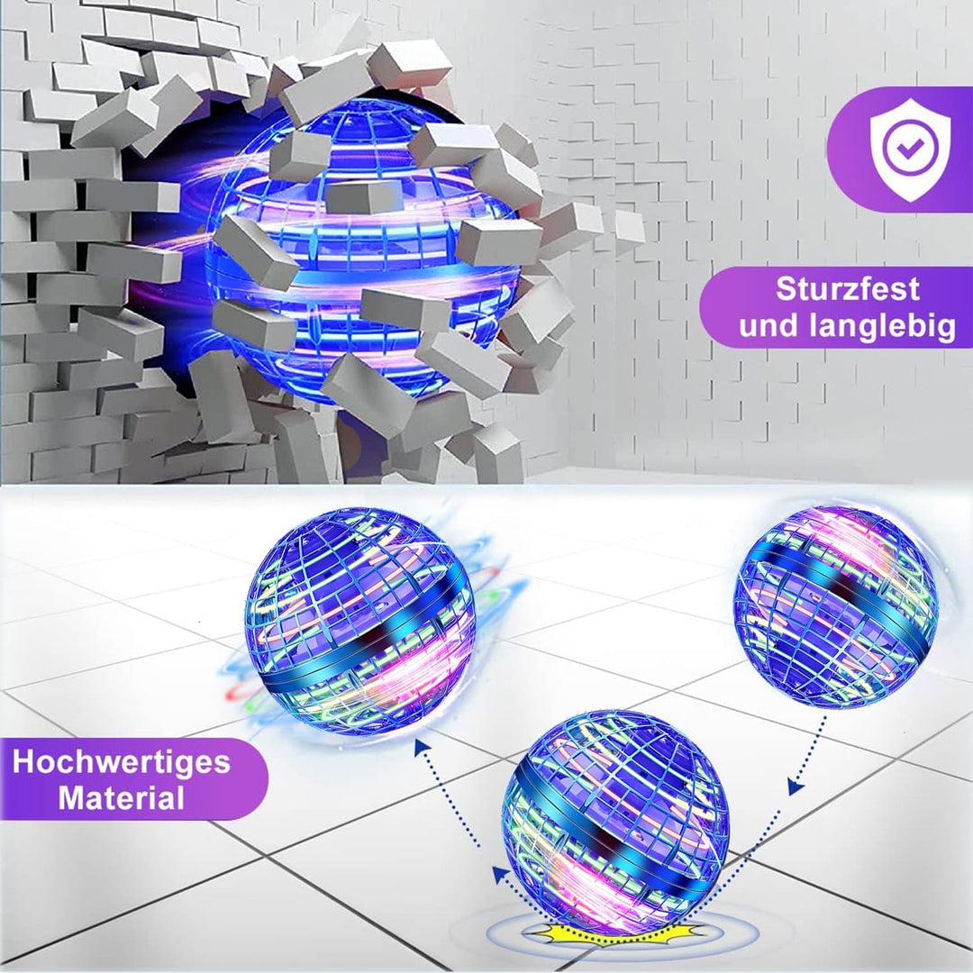 ASORT Hover Fliegender Ball,Magic Spinner Ball RGB Licht Hover Ball Mini Drohne Für Kinder Spielzeug