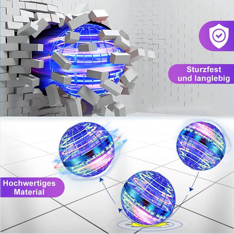 ASORT Hover Fliegender Ball,Magic Spinner Ball RGB Licht Hover Ball Mini Drohne Für Kinder Spielzeug