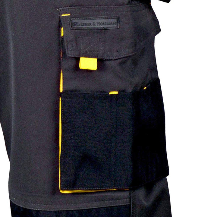Leber&amp;Hollman Arbeitshose für Herren - Sicherheitshose für Männer - mit Taschen für Kniepolster - Bu