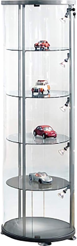 kerkmann 3762 Wandregalfeld topline, 3 glatte Rundvitrine, Rundvitrine