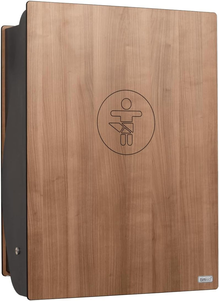 Delicias Wickeltisch/Timkid kawa HPL- klappbar als Wandwickeltisch, Holzoptik, HPL, inkl. Wickelaufl