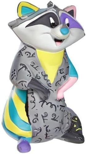 Enesco Disney by Romero Britto Pocahontas Meeko Miniatur-Figur, 8,9 cm, Mehrfarbig, One Size