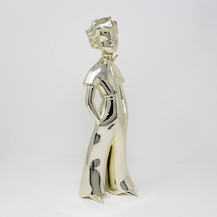 NEAMEDIA THE CHARACTER COMPANY Der kleine Prinz Skulptur – Figur 30 cm – Gold Edition – Deko-Objekt