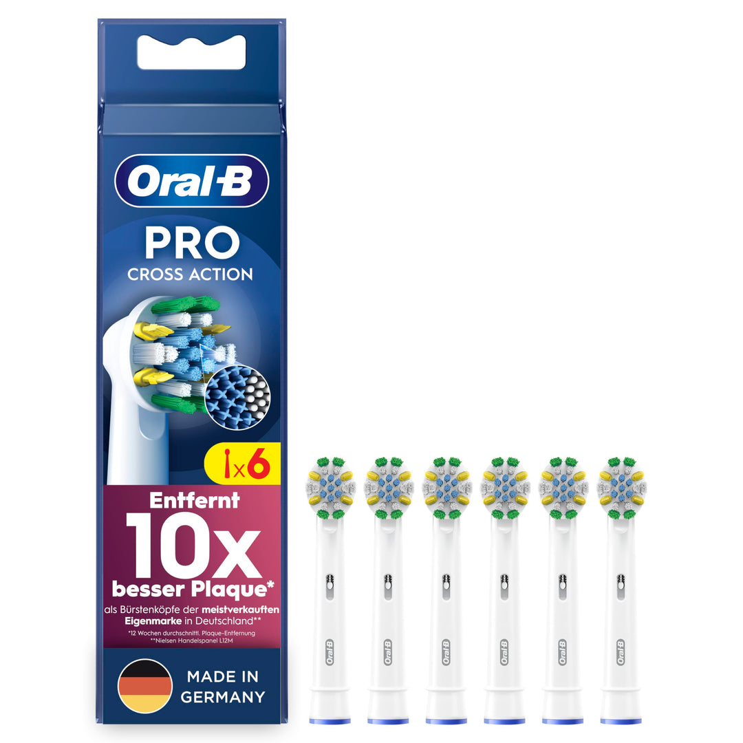 Oral-B Pro Tiefenreinigung Aufsteckbürsten für elektrische Zahnbürste, 6 Stück, tiefe Zahnreinigung