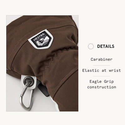 HESTRA Army Leather Heli Ski Espresso 6, Espresso 6