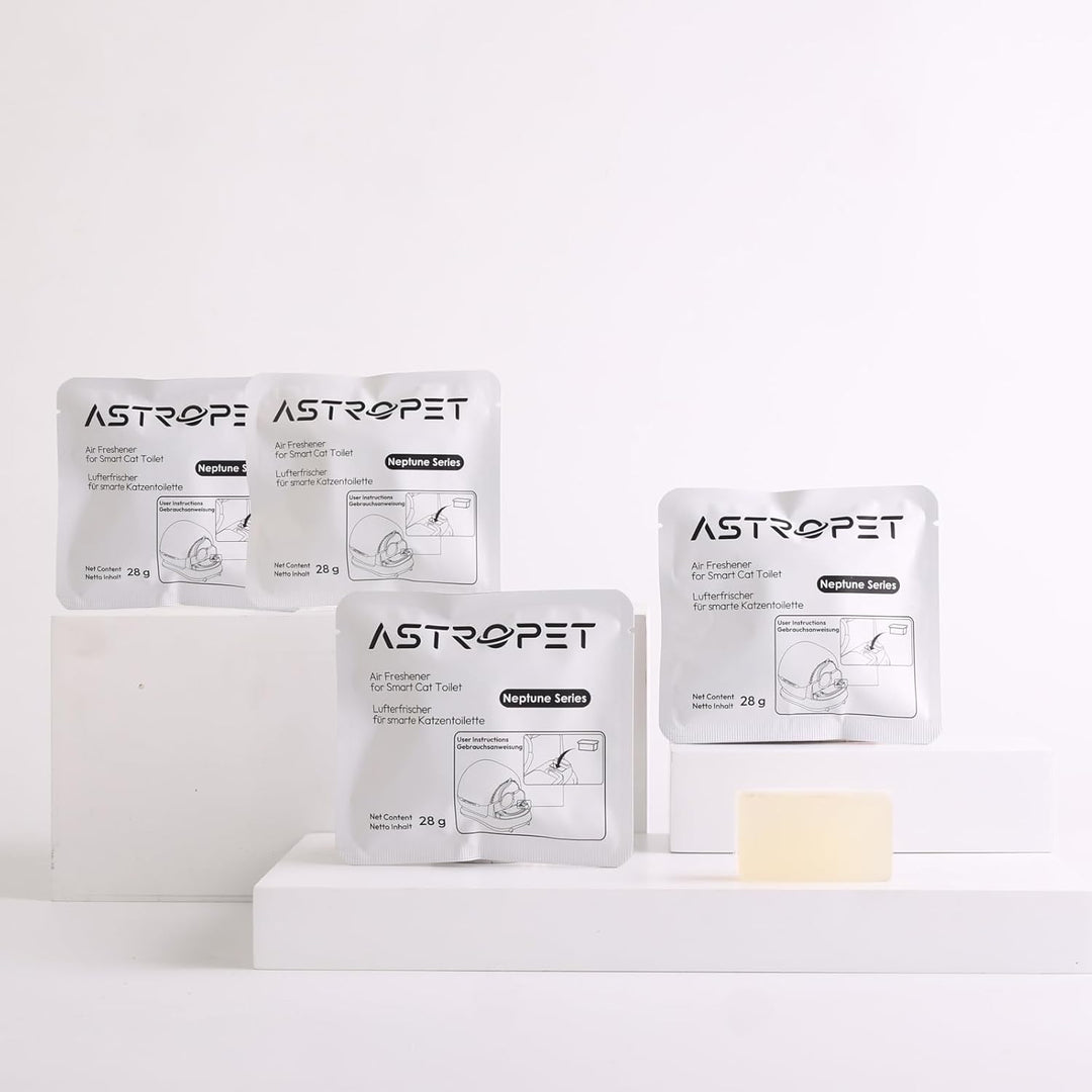 AstroPet Geruchsvernichter 4er-Set für Neptune Series – Enzymbasierte Desodorierung für Selbstreinig