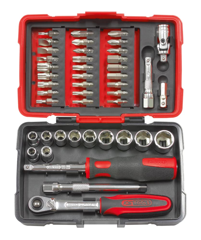 KS Tools 922.0644 Coffret de 44 Pièces de DOUILLES/Zubehör Ultimate 1/4 "