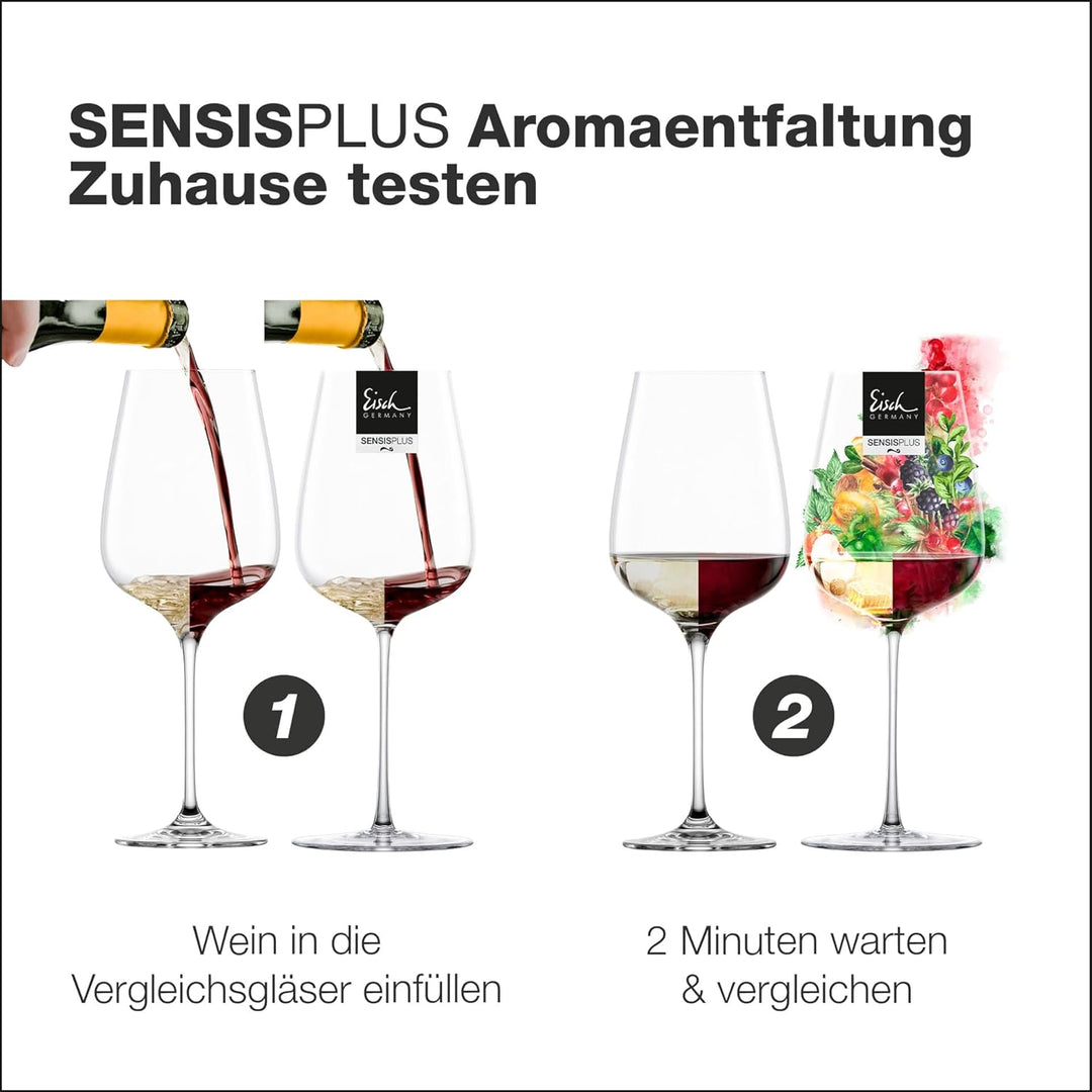 Eisch Sky Weissweinglas, SensisPlus Belüftungstechnologie, bleifrei, spülmaschinenfest, 2 Stück, 380