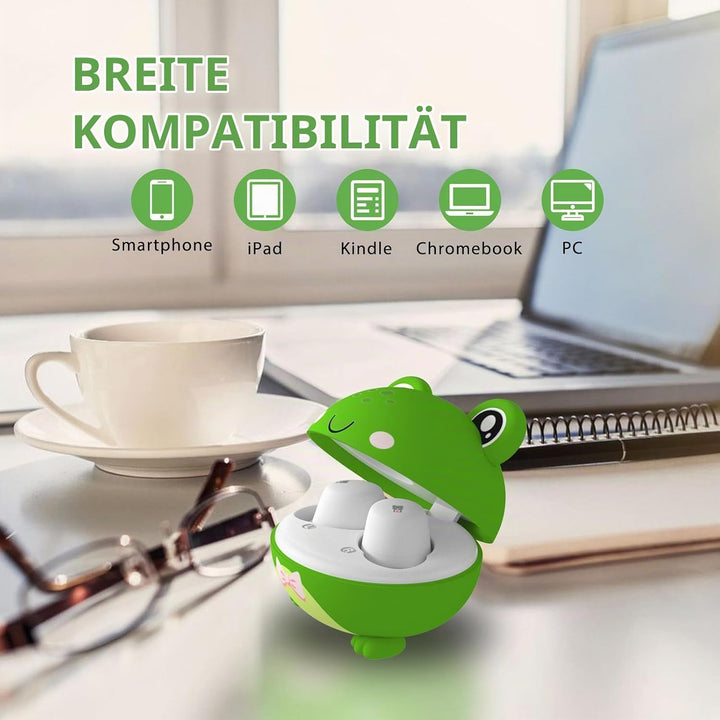 Kopfhörer Kabellos Bluetooth Kinder, 30 Std Kopfhörer für Mädchen und Jungen, Für kleine Ohren, Eing