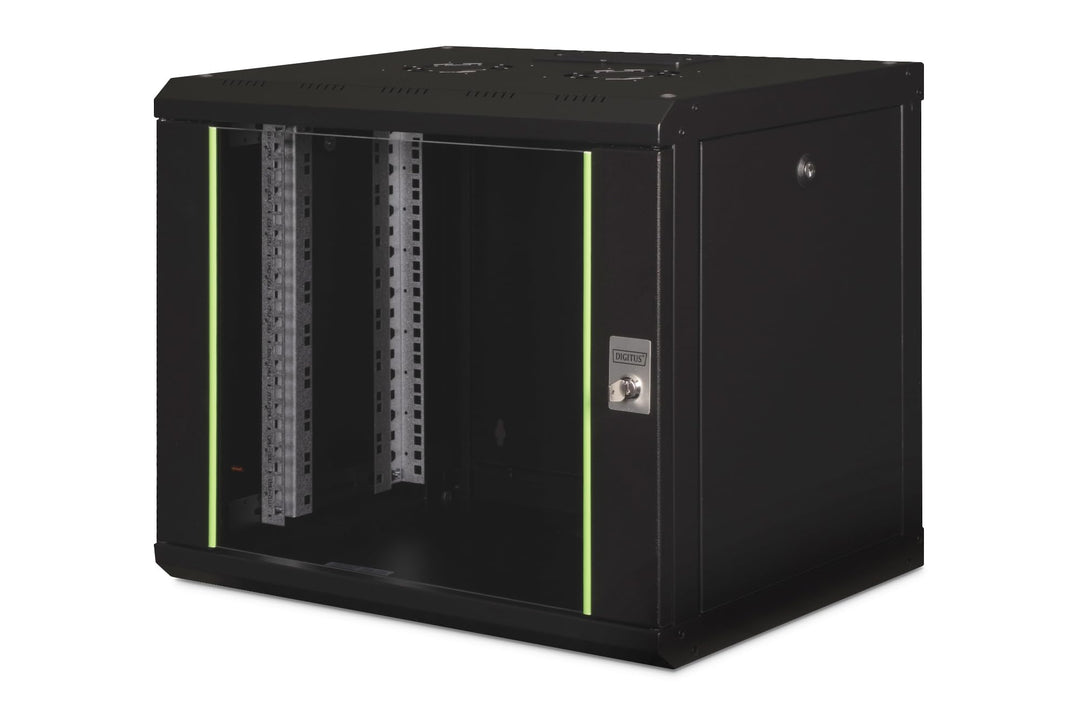 DIGITUS Netzwerk-Schrank 19 zoll 9 HE - Wandmontage - 450 mm Tiefe - Traglast 100 kg - Unique Serie