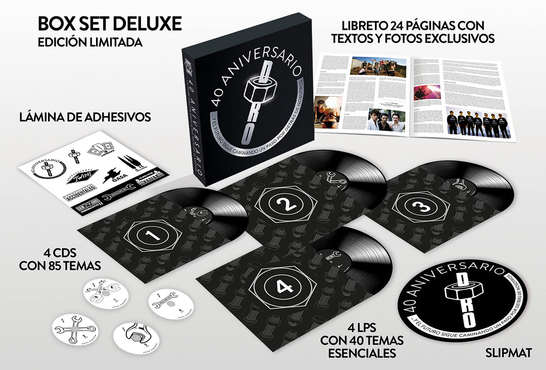 Dro: 40 Aniversario / Various - Box Book + Slipmat + Stickers, Vinyl
