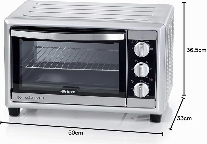 Ariete 985 Herd Elektro Bon Cuisine, 30 Liter No Silber / Schwarz