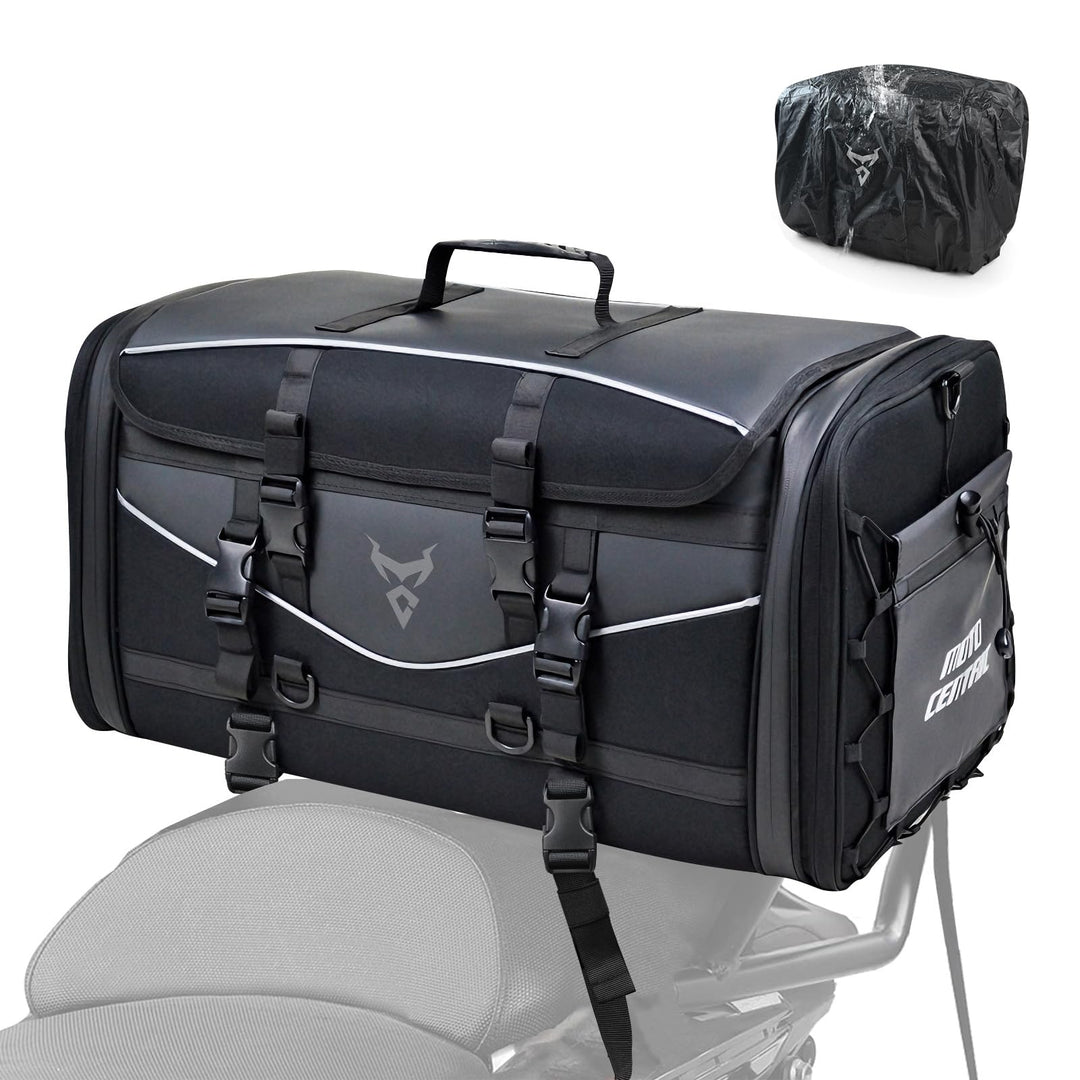 MIGHTYDUTY Motorrad Hecktasche Expandable 55-70L wasserdichte Faltbare Durable Multifunktionale Port