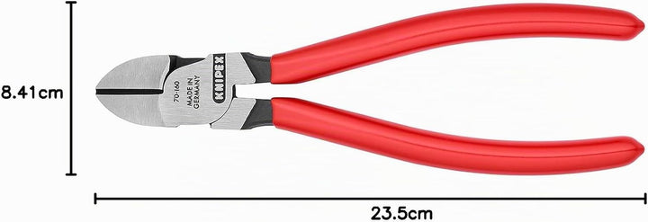 Knipex Seitenschneider schwarz atramentiert, mit Kunststoff überzogen 160 mm (SB-Karte/Blister) 70 0