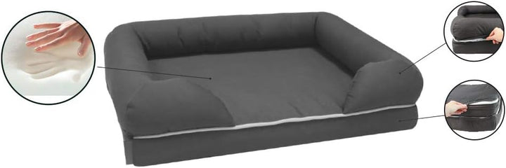 Croci Revenant Limitless - Hundebett Memory Foam Bett Ergonomisches Sofa mit waschbarem Bezug Wasser
