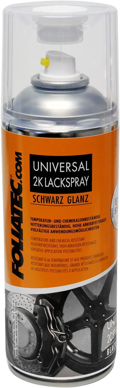 Foliatec Felgen 2K Lack Set, Schwarz Glänzend, 400 ml (3er Pack), Schwarz Glänzend