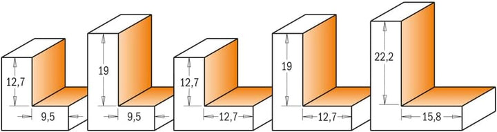 CMT ORANGE TOOLS 735.350.11 - FALZFRÄSER HM D=34.9X12.7 S=6