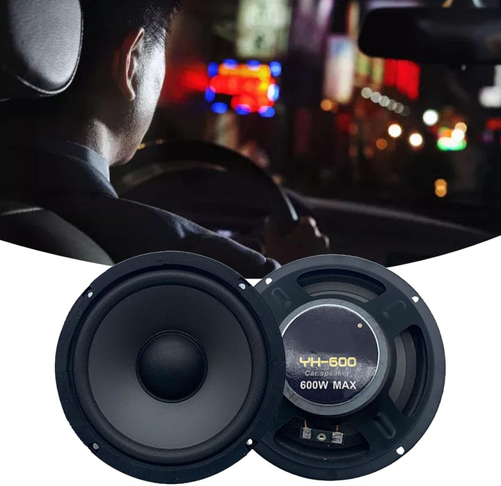 2PCS Koaxiallautsprecher 6,5 Zoll Universal Audio Stereo Musik Hochempfindlicher Lautsprecher 600 W,