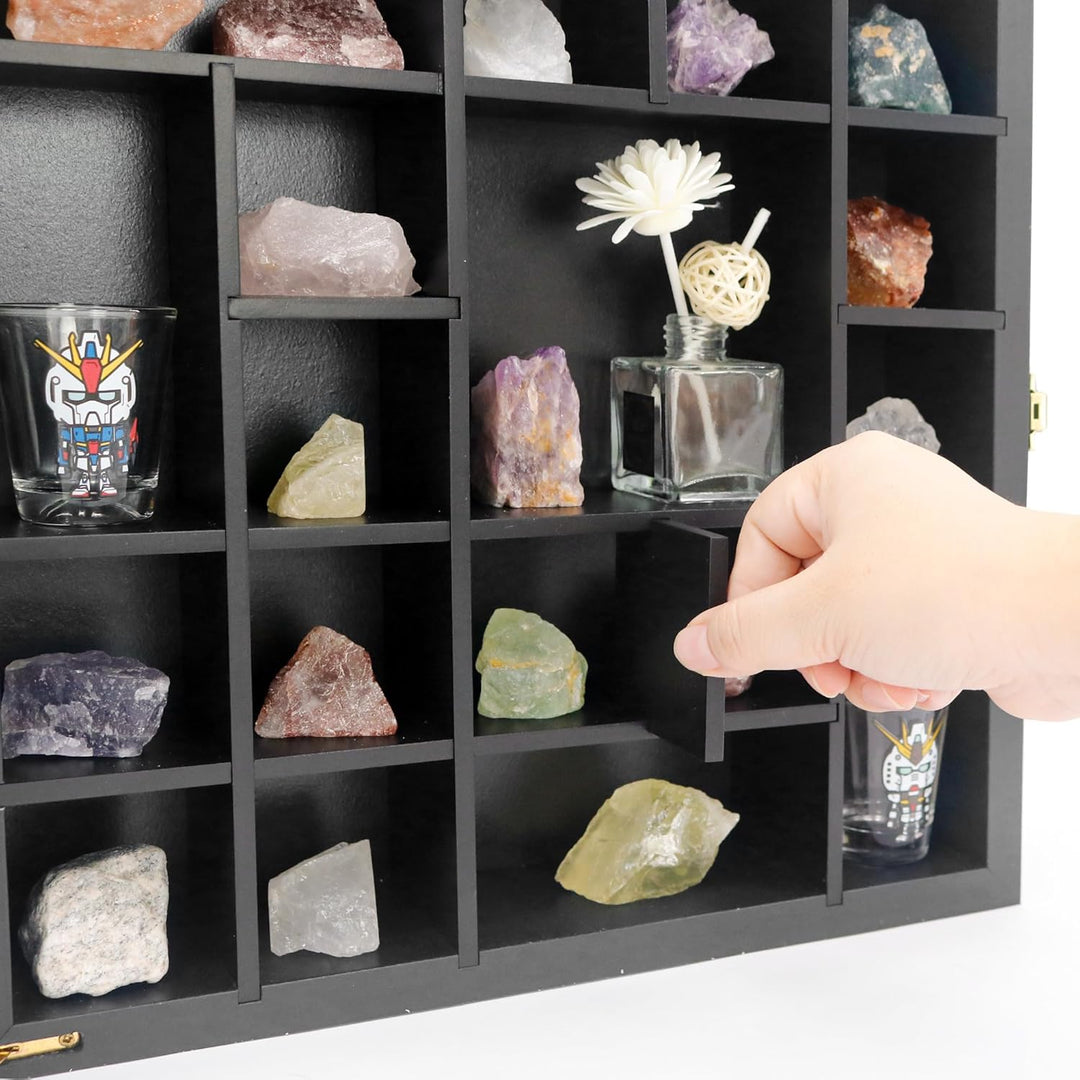 FramePro Felsen Vitrine Kristall Shadow Box 3D Bilderrahmen Rahmen zum Befüllen Tiefer Aufbewahrungs