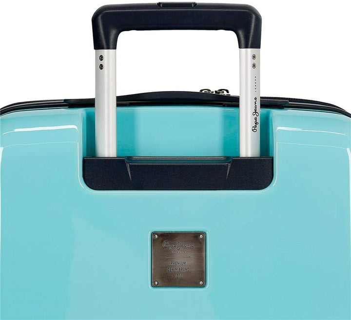 Pepe Jeans Cuore Kabinenkoffer Blau 40x55x20 cms Hartschalen ABS Kombinationsschloss 37L 2,6Kgs 4 Do