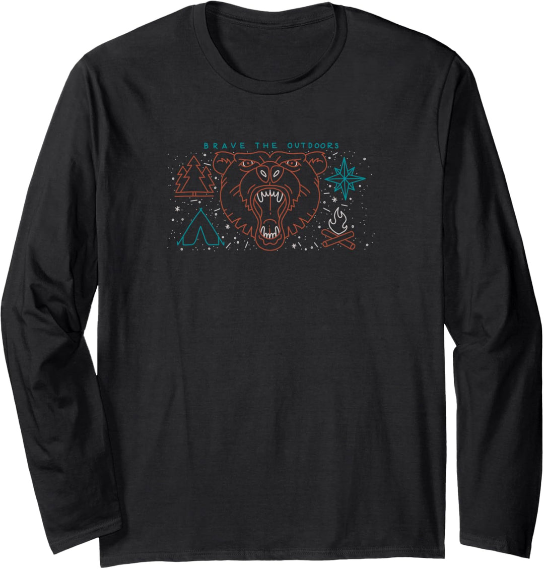 Mutig Die Draussen Langarmshirt