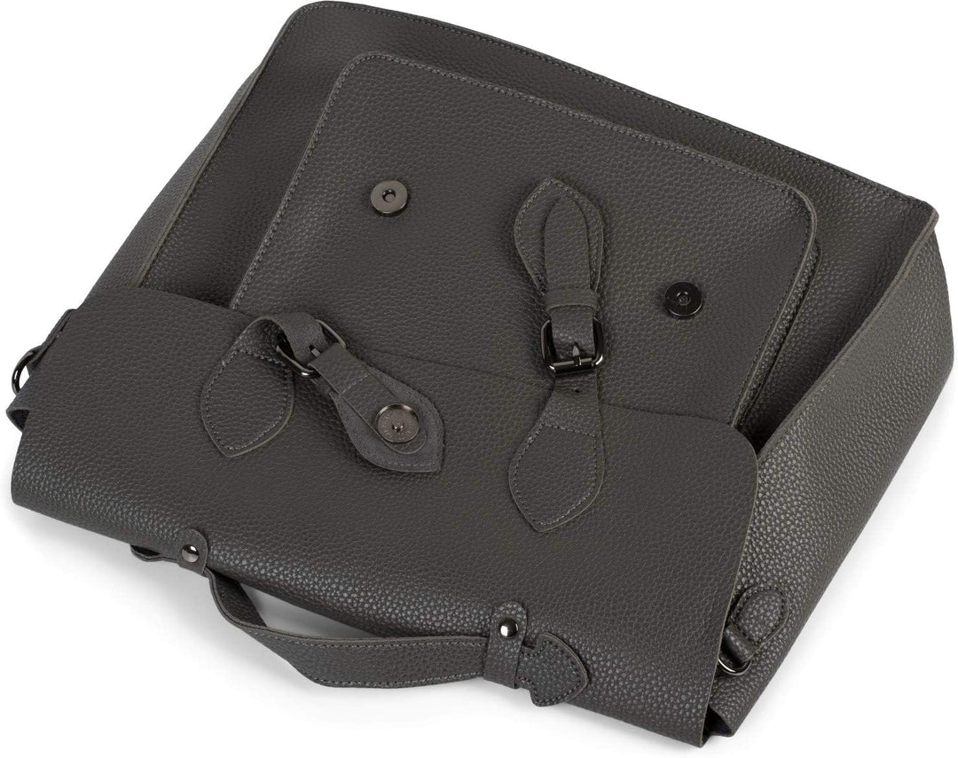 styleBREAKER Multifunktion Messenger Bag Umhängetasche mit Schnallen, Schultertasche, Rucksack, Akte