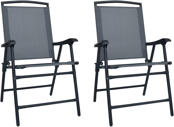 vidaXL 2X Gartenstuhl Klappbar Klappstuhl Campingstuhl Hochlehner Stuhl Stühle Essstuhl Terrassenstu