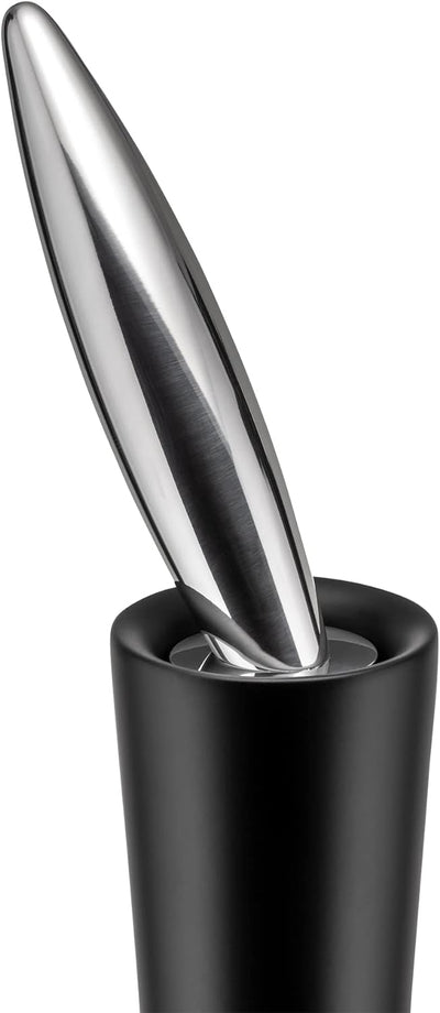 Alessi,MP1562,Pfeffermühle AA8aus Buchenholz,schwarz, 4 x 51 x 4.7 cm, Schwarz