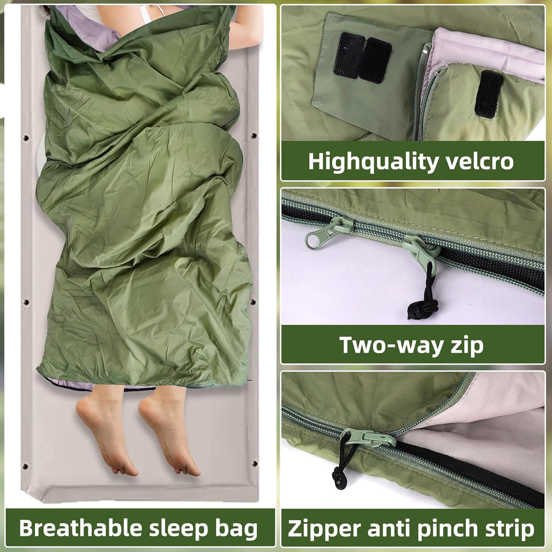 Ultraleichter Sommerschlafsack, Schlafsack Sommer 680g 190 x 75 cm, Schlafsack Ultraleicht Kleines P