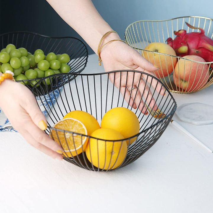 Obstkörbe Gold Metall, Obstkorb Aus Eisen, Obstschalen im Wohnzimmer, Brotkorb Obstschale Metall, Ho