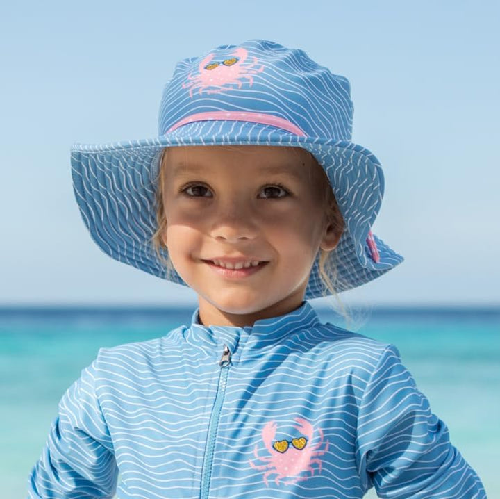 Playshoes Mädchen Uv-schutz Sonnenhut Bademütze Kopfbedeckung 51 Krebs, 51 Krebs