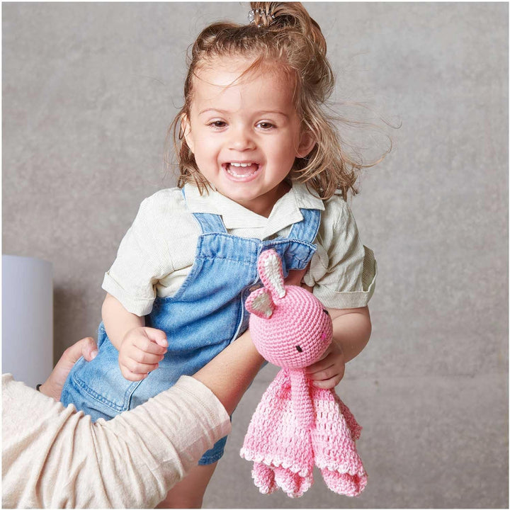 Ricorumi Häkel-Set "Baby Blankies - Hase", mit Füllwatte, Hase
