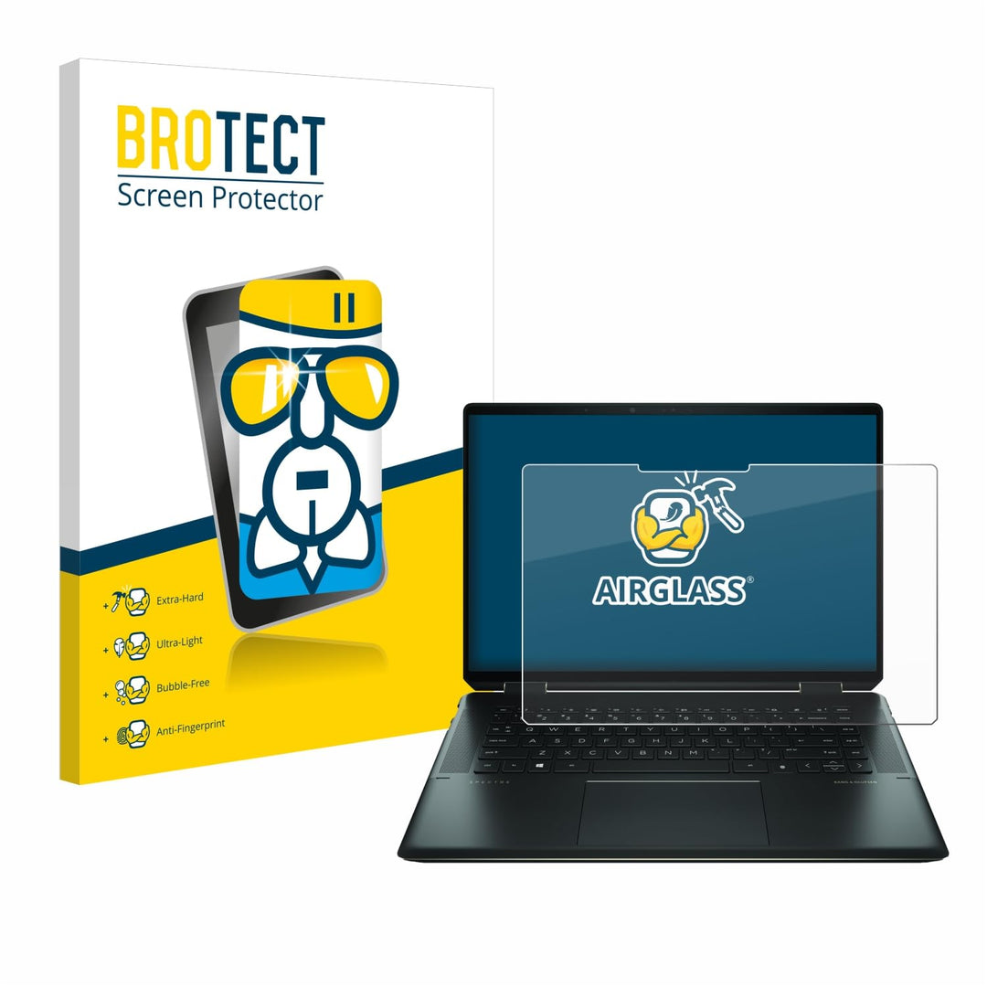 BROTECT Panzerglasfolie für HP Spectre x360 16" 2-in-1 Schutzglas Schutzfolie [Extrem Kratzfest 9H,