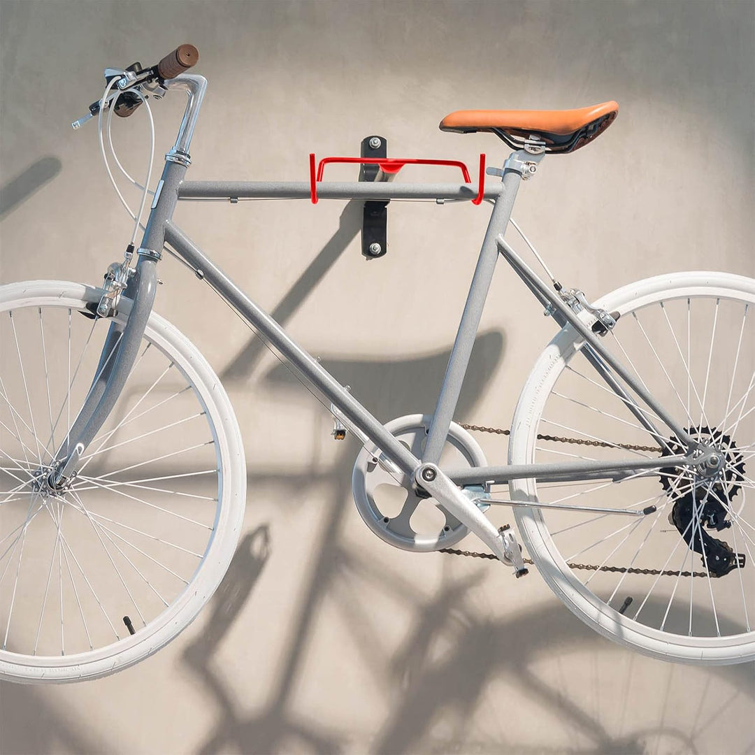 Wiltec 2er Set Fahrradwandhalter klappbar 40x27x20 cm bis 2x30 kg zur Rahmeneinhängung, Fahrradhalte